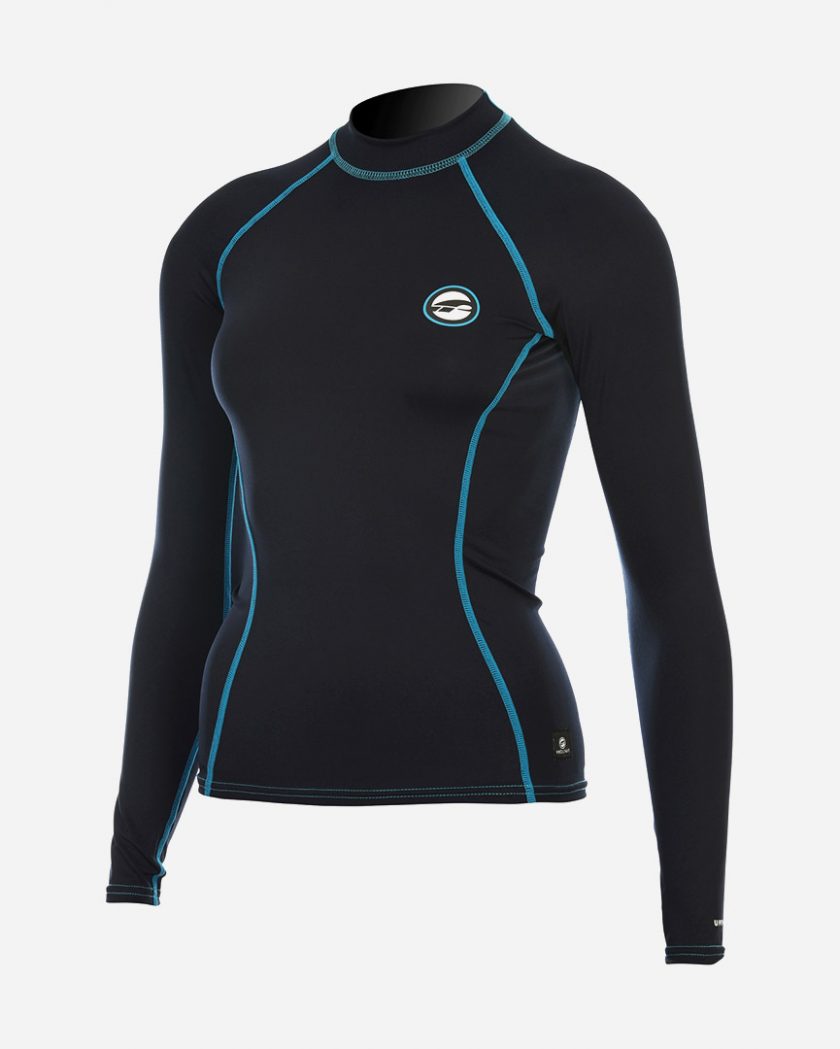 Prolimit Rashguard lång ärm dam svart image 0