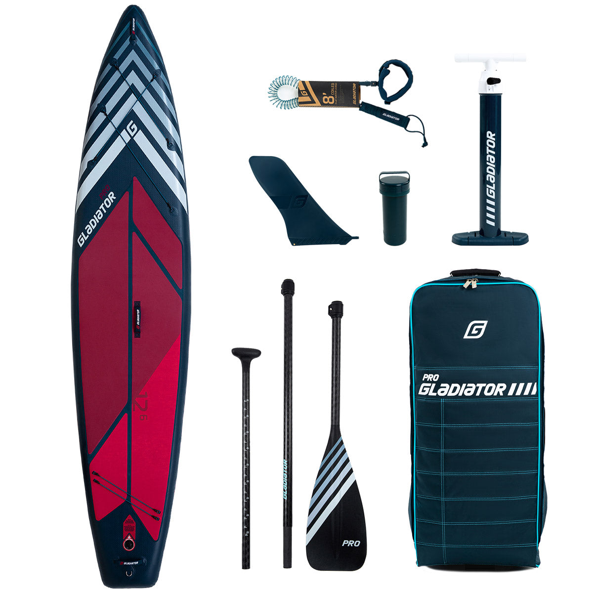 Gladiator Pro 12'6" x 32" Touring inkl. kolfiberpaddel image 0