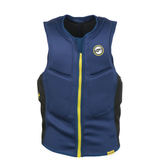 PL Impact vest halfpadded, front Zip Blå/Gul image 0